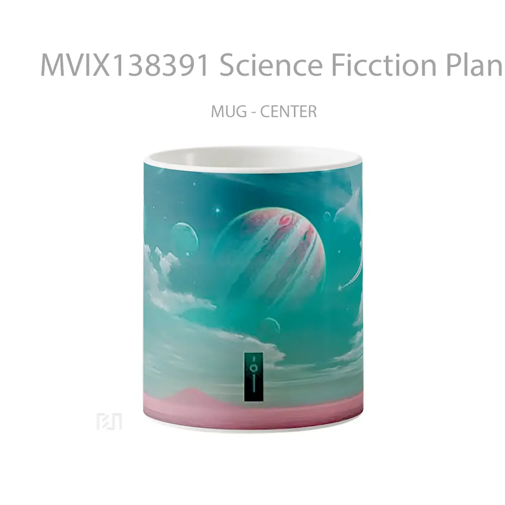 Mug Science Ficction Planet Amonng Stars Gelas Astronomi
