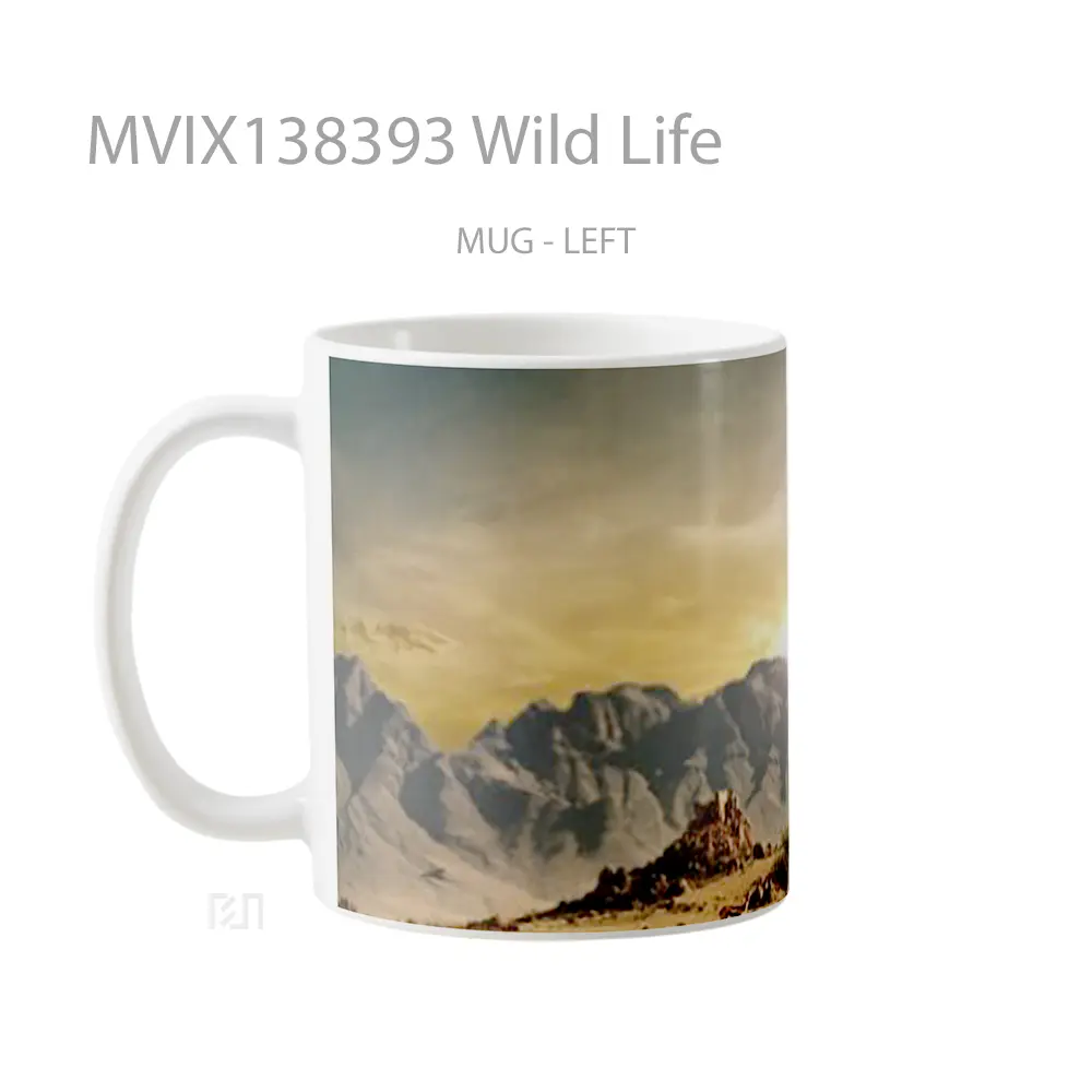 Mug Wild Life Gelas Keramik Unik - All-side / Desain