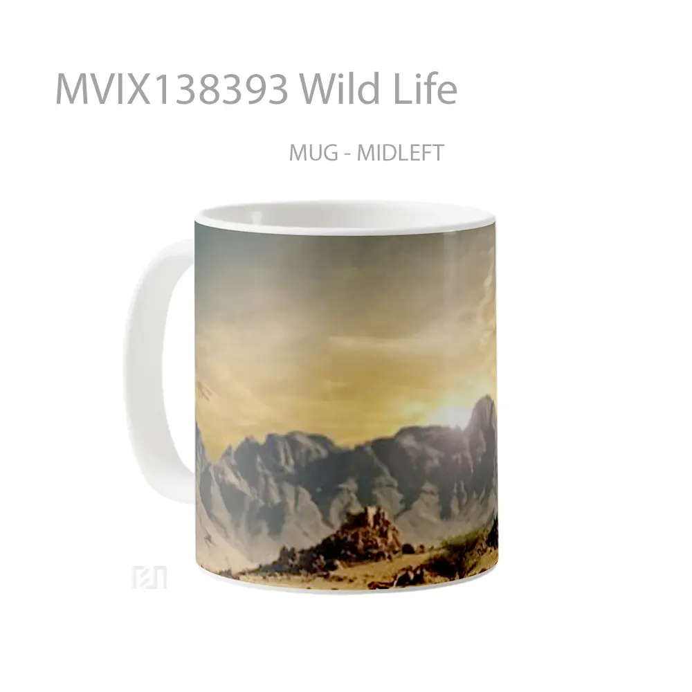 Mug Wild Life Gelas Keramik Unik - All-side / Desain