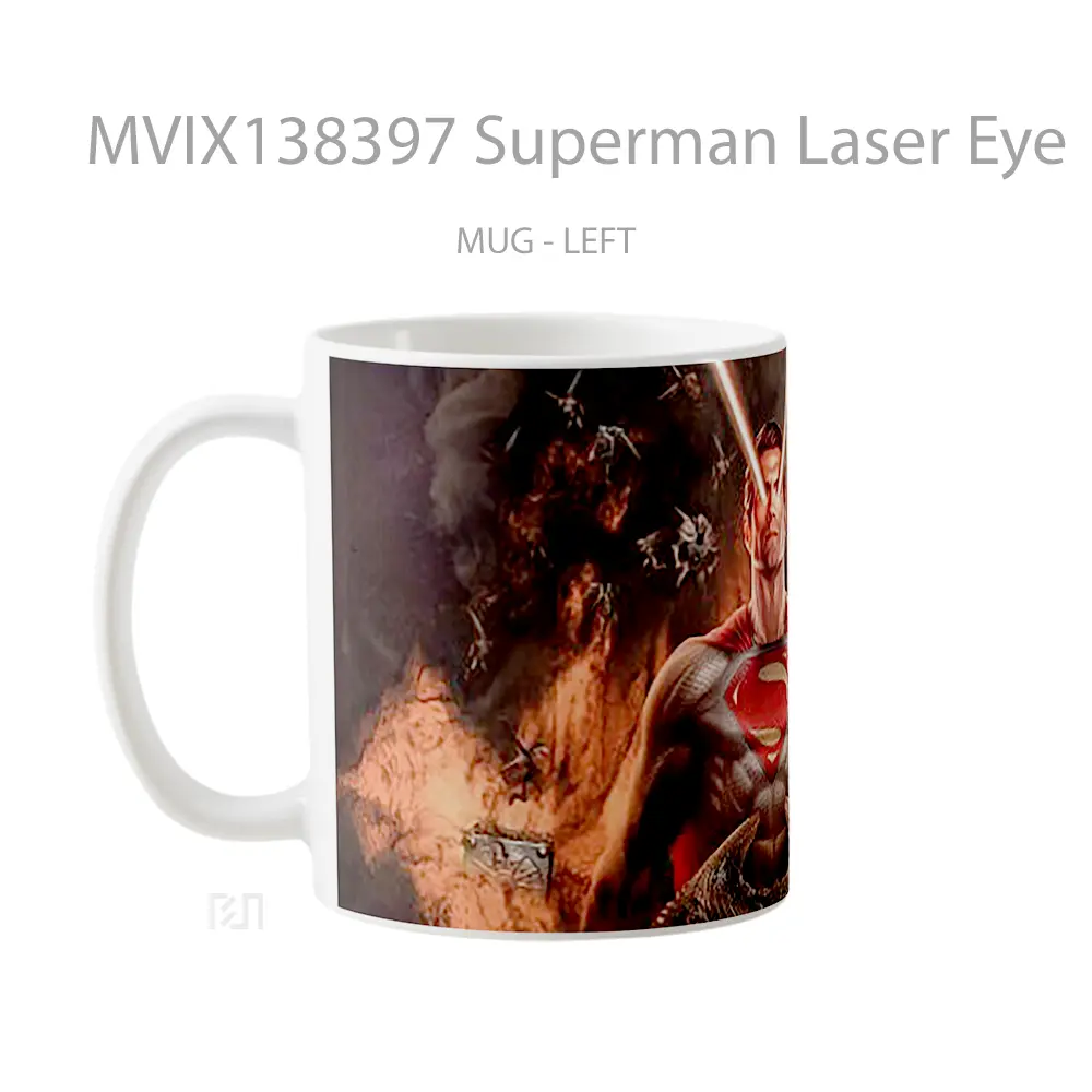 Mug Superman Laser Eye Gelas Superhero - All-side / Desain