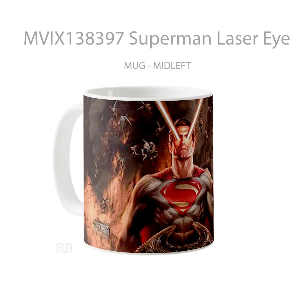 Mug Superman Laser Eye Gelas Superhero - All-side / Desain