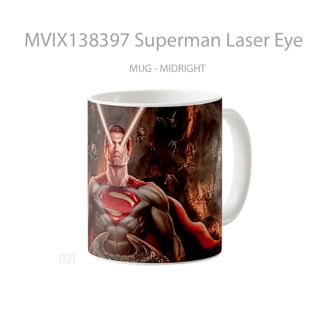 Mug Superman Laser Eye Gelas Superhero - All-side / Desain