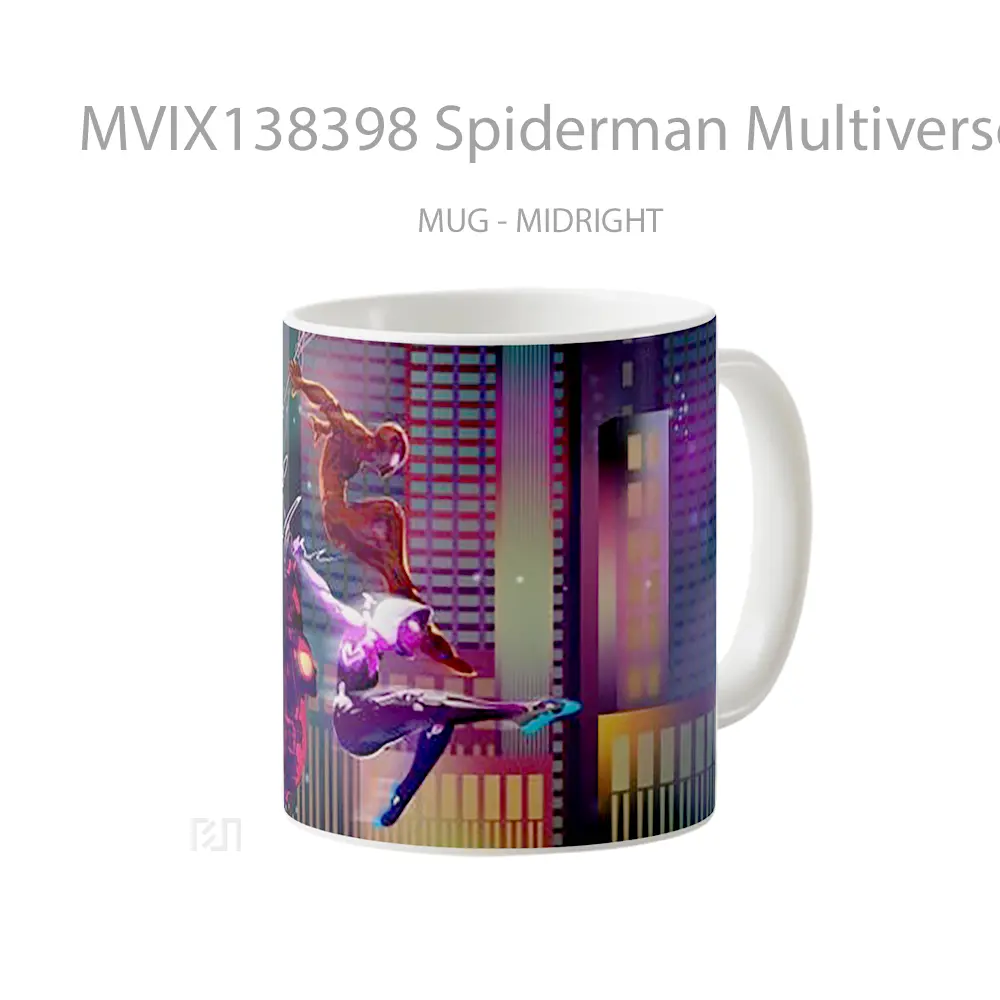 Mug Spiderman Multiverse Gelas Superhero - All-side / Desain