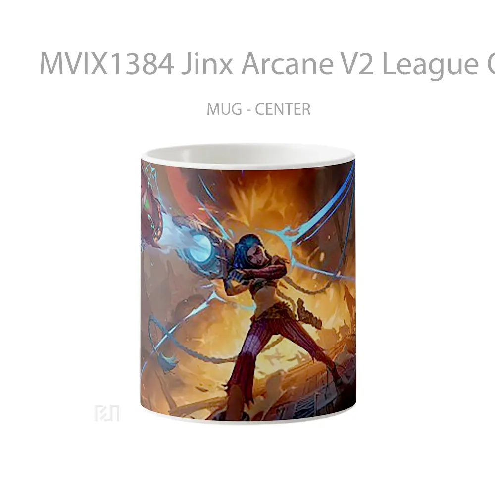 Mug Jinx Arcane V2 League Of Legends Cangkir Gamer