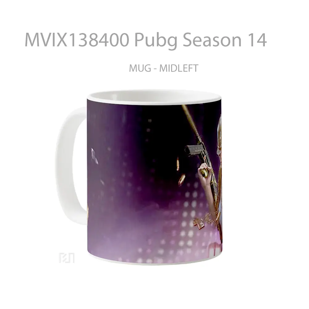 Mug Pubg Season 14 Cangkir Gamer - All-side / Desain