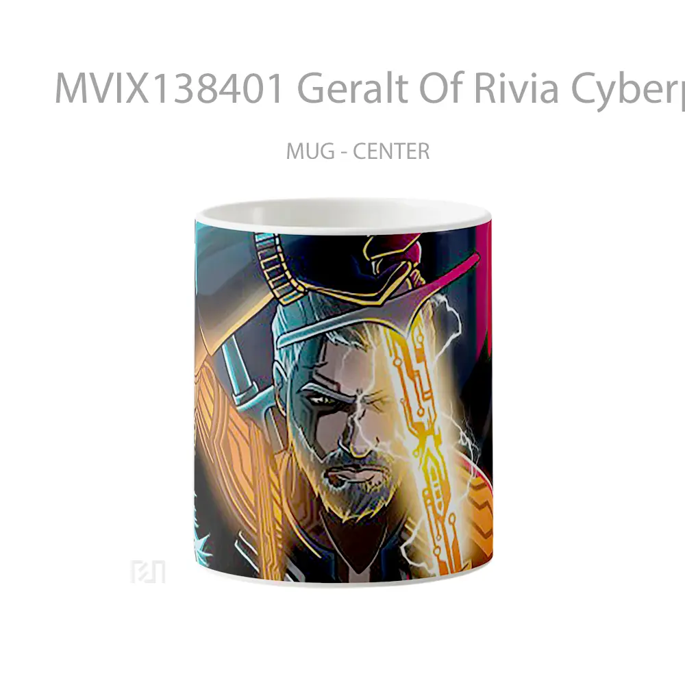 Mug Geralt Of Rivia Cyberpunk 2077 Cangkir Gamer