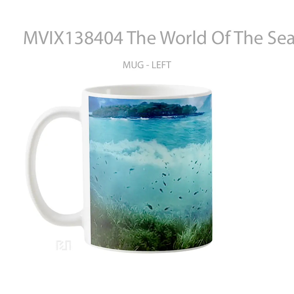 Mug The World Of The Sea Gelas Pemandangan Alam - All-side / Desain