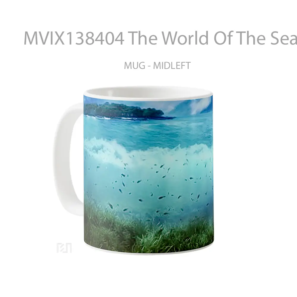 Mug The World Of The Sea Gelas Pemandangan Alam - All-side / Desain