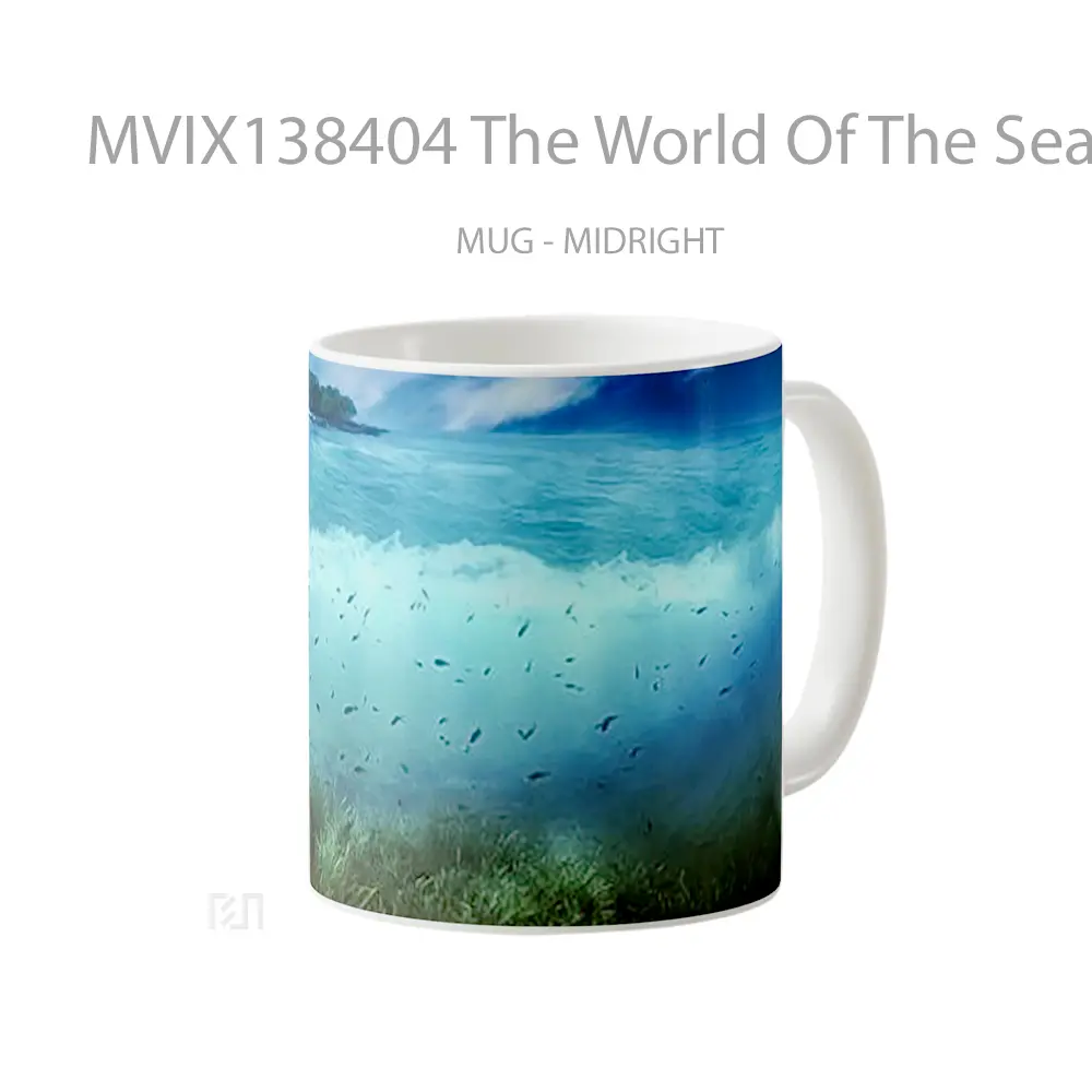 Mug The World Of The Sea Gelas Pemandangan Alam - All-side / Desain