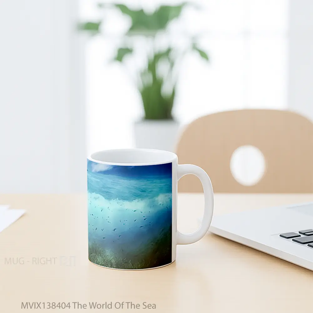 Mug The World Of The Sea Gelas Pemandangan Alam - All-side / Desain