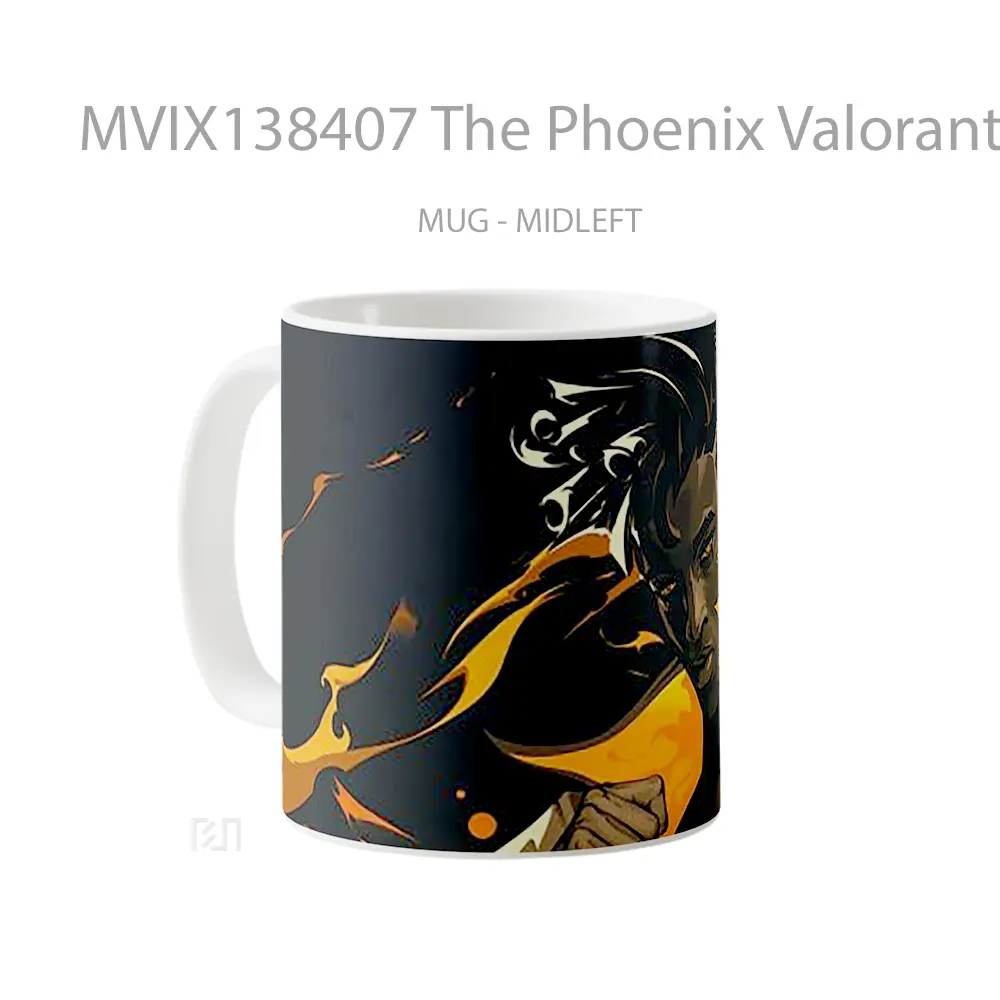 Mug The Phoenix Valorant Cangkir Gamer - All-side / Desain
