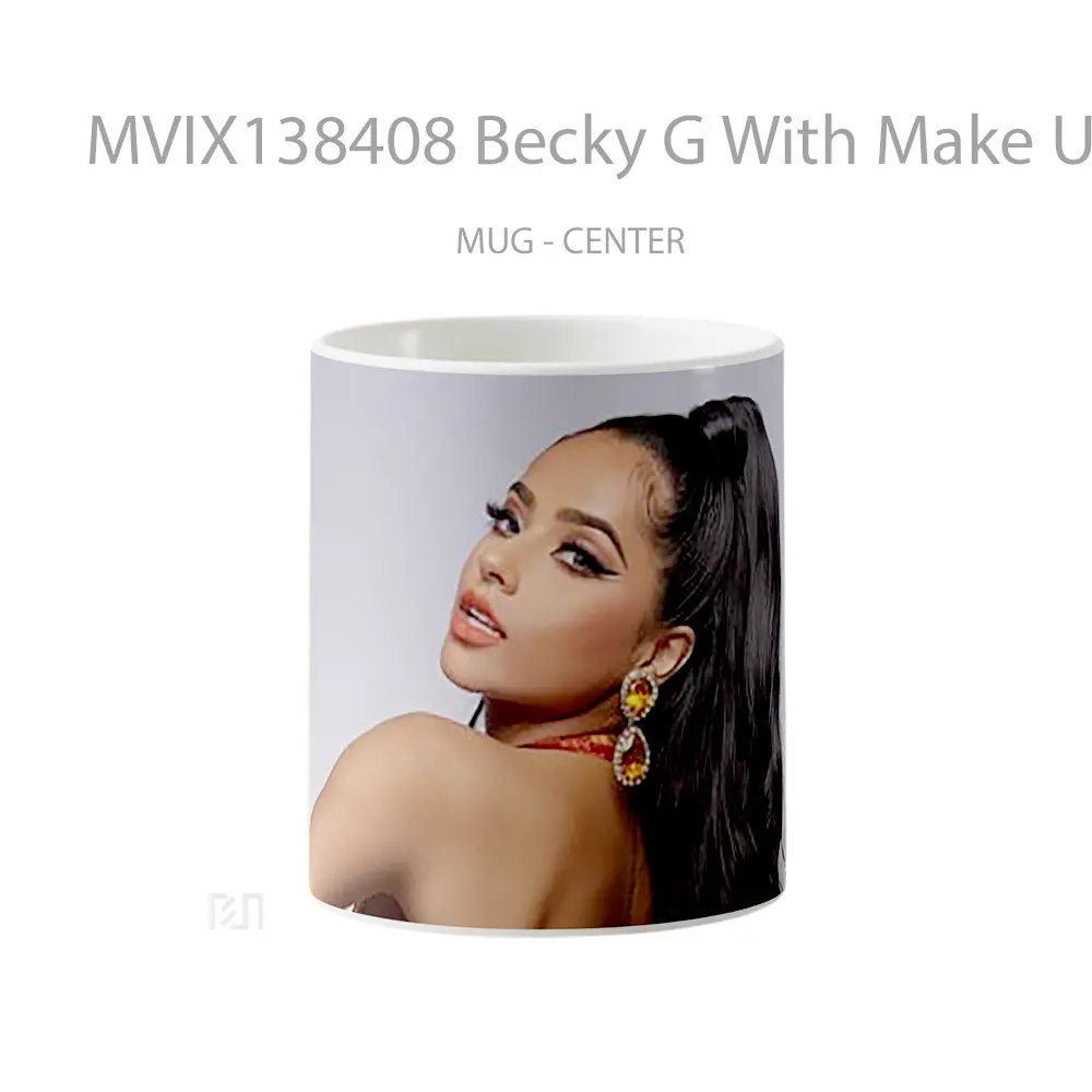 Mug Becky G With Make Up On Gelas Keramik Unik