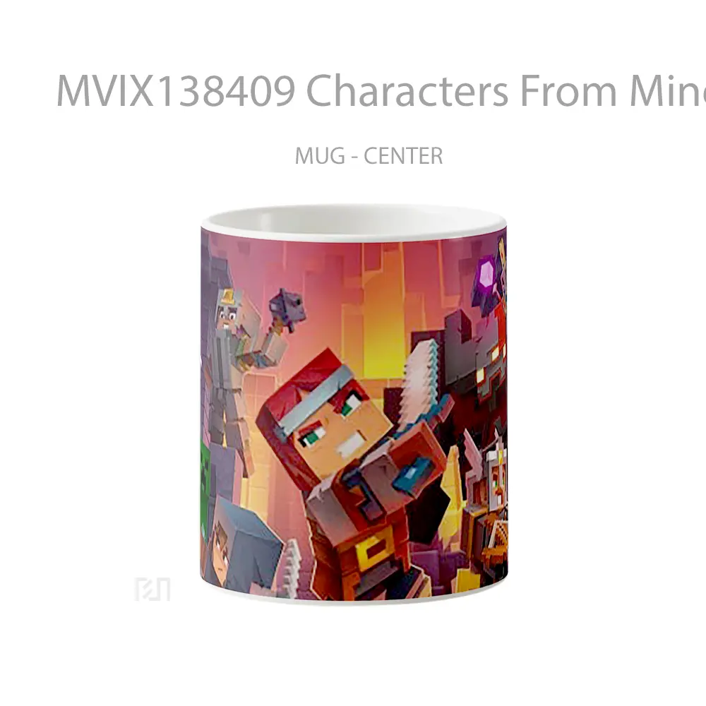 Mug Characters From Minecraft Dungeons Cangkir Gamer