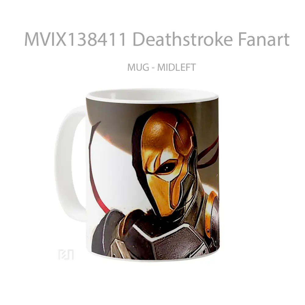 Mug Deathstroke Fanart Gelas Keramik Unik - All-side / Desain