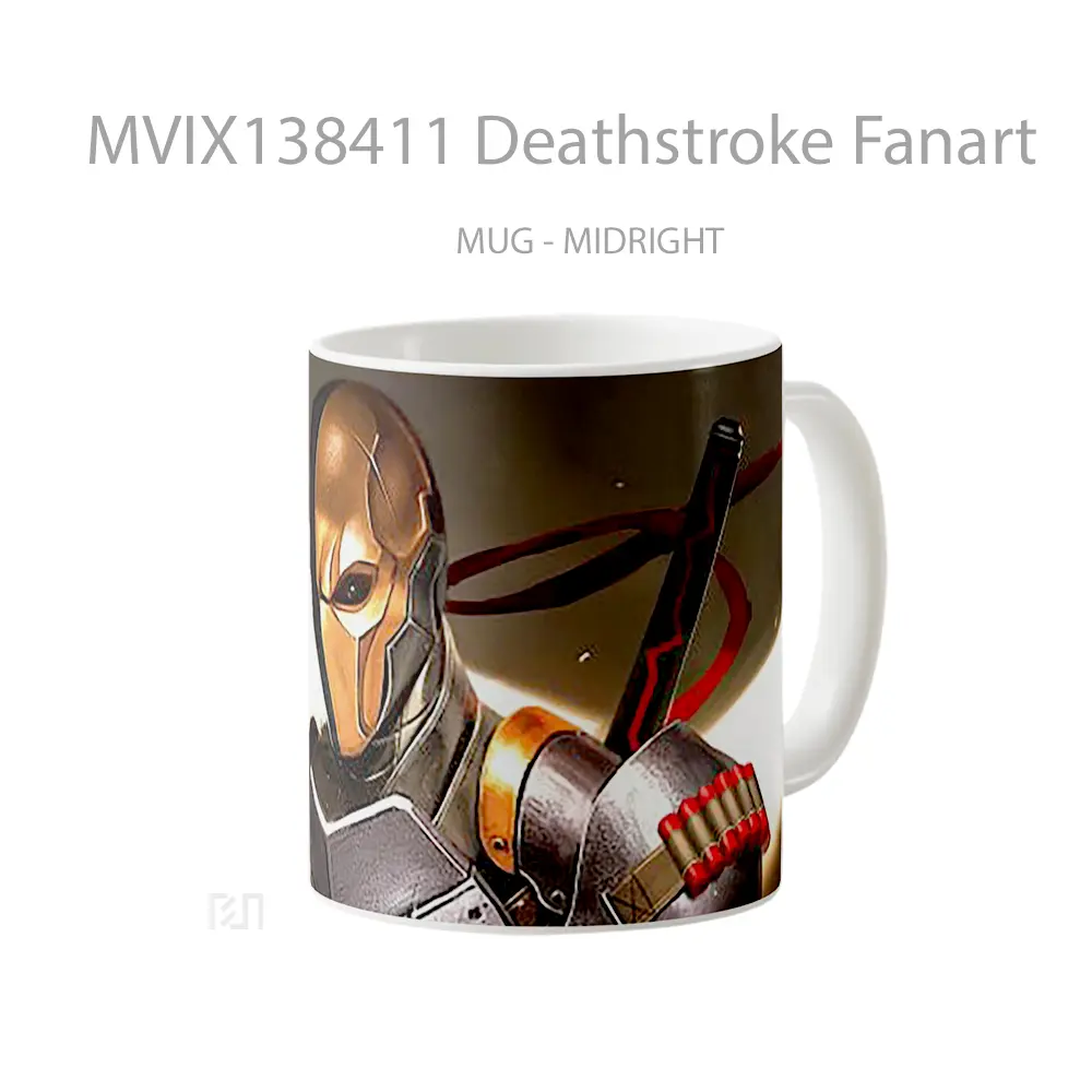 Mug Deathstroke Fanart Gelas Keramik Unik - All-side / Desain
