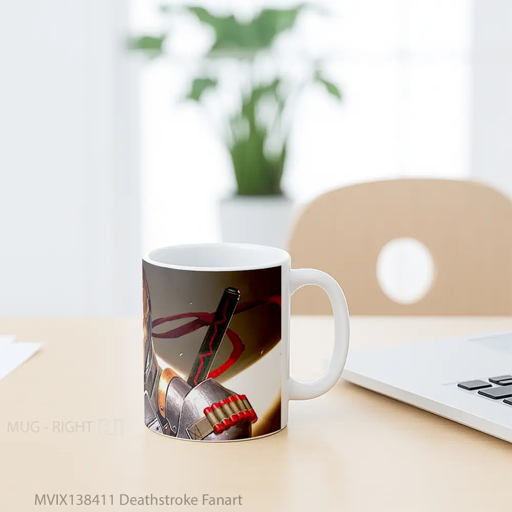 Mug Deathstroke Fanart Gelas Keramik Unik - All-side / Desain
