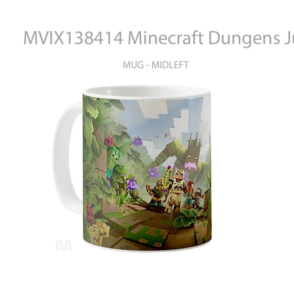 Mug Minecraft Dungens Jungle Awaens Hero Cangkir Gamer - All-side / Desain