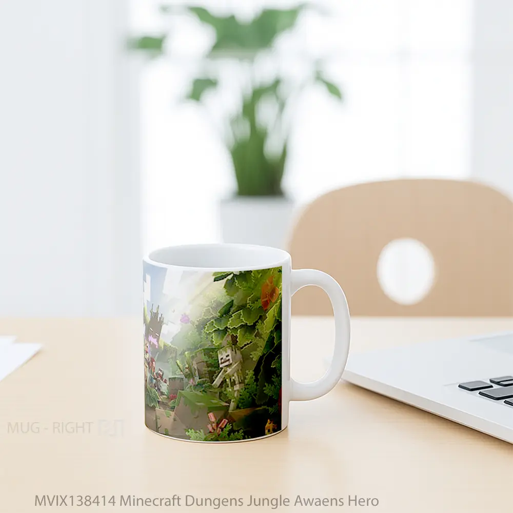 Mug Minecraft Dungens Jungle Awaens Hero Cangkir Gamer - All-side / Desain