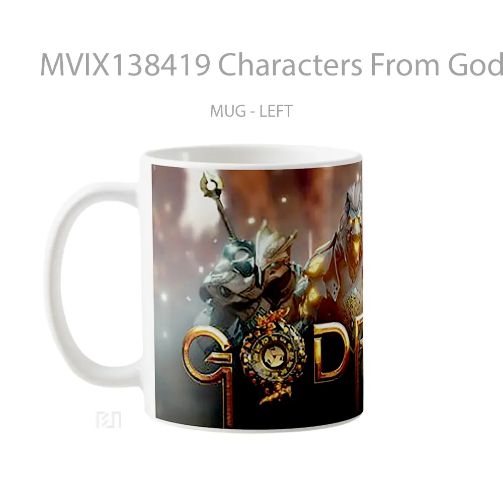 Mug Characters From Godfall Gelas Keramik Unik - All-side / Desain