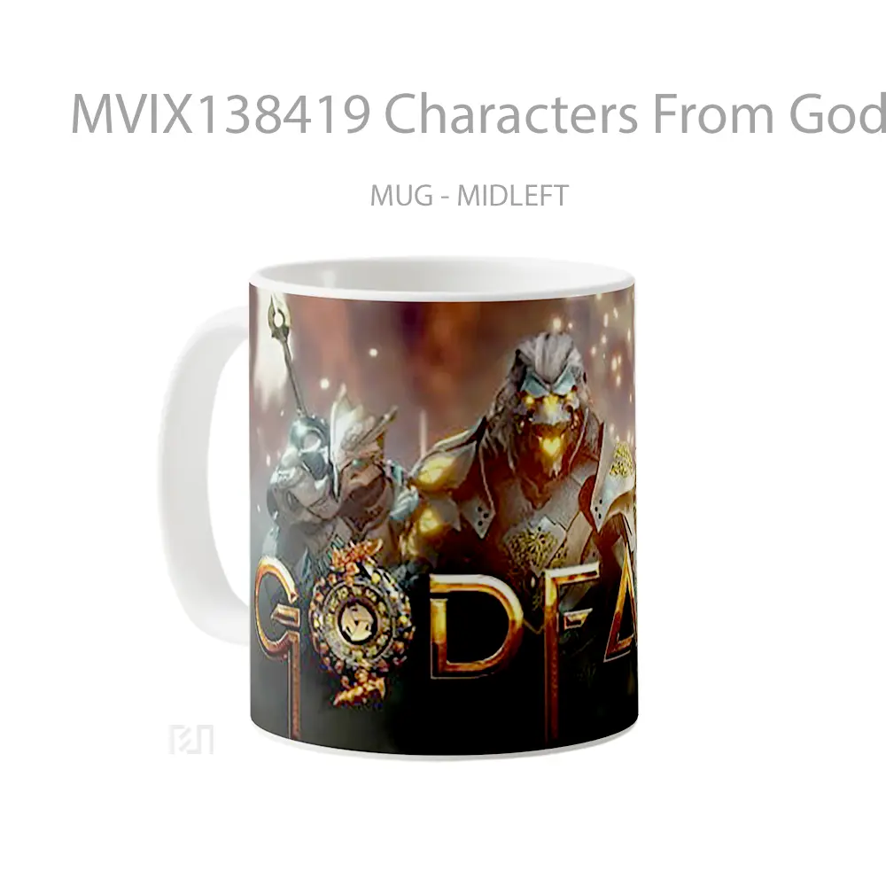 Mug Characters From Godfall Gelas Keramik Unik - All-side / Desain