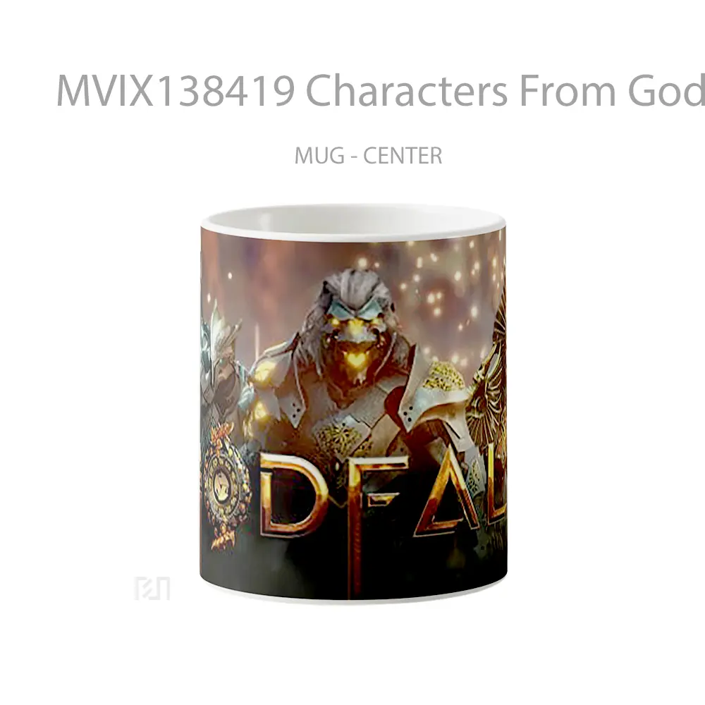 Mug Characters From Godfall Gelas Keramik Unik