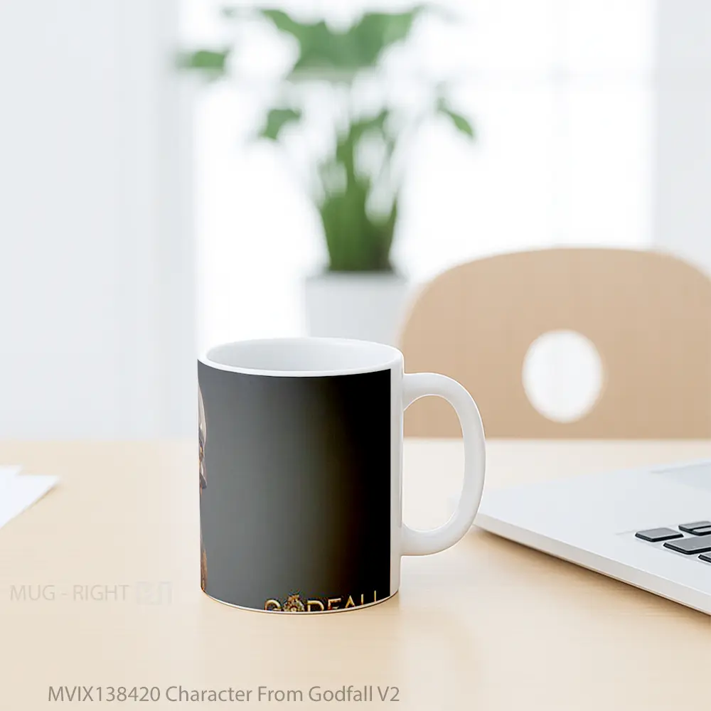 Mug Character From Godfall V2 Gelas Keramik Unik - All-side / Desain