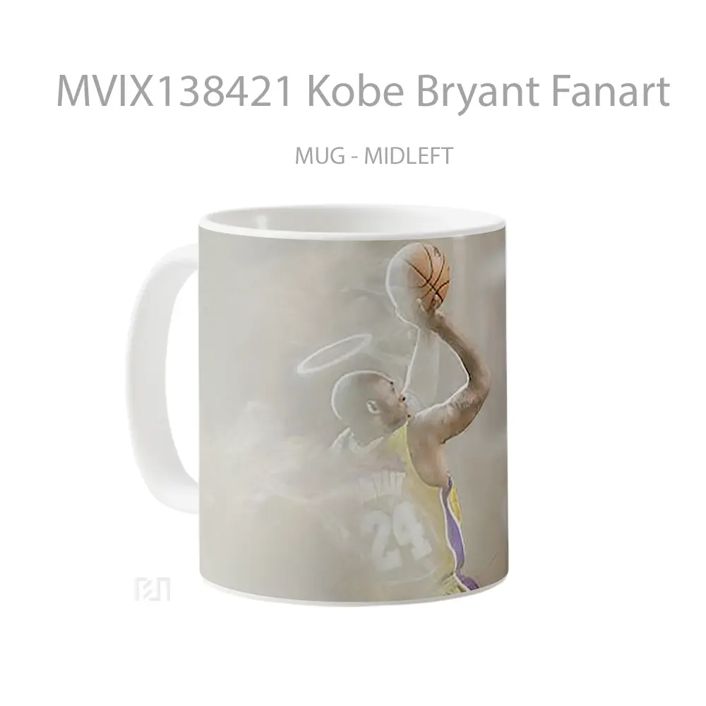 Mug Kobe Bryant Fanart Gelas Keramik Unik - All-side / Desain