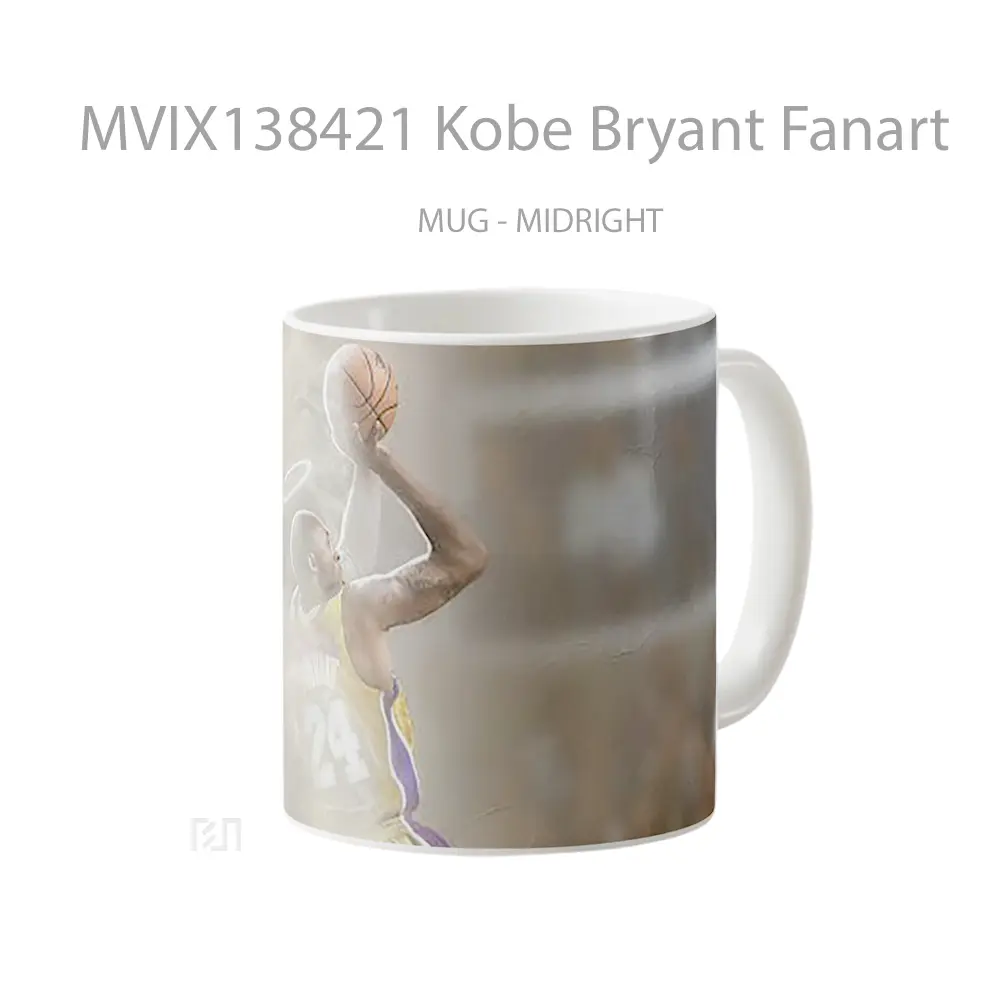 Mug Kobe Bryant Fanart Gelas Keramik Unik - All-side / Desain