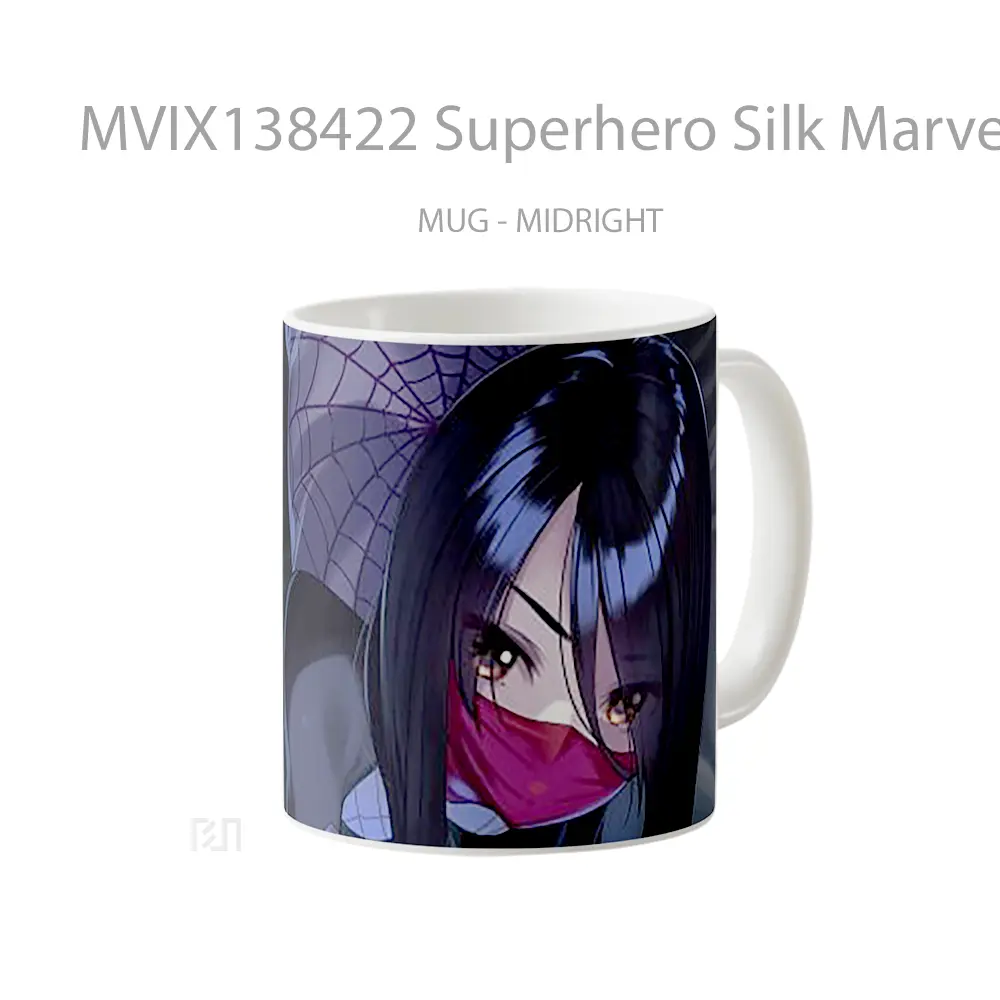 Mug Superhero Silk Marvel Gelas Superhero - All-side / Desain