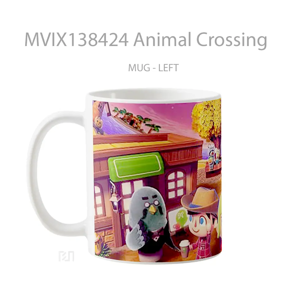 Mug Animal Crossing Gelas Hewan Lucu - All-side / Desain