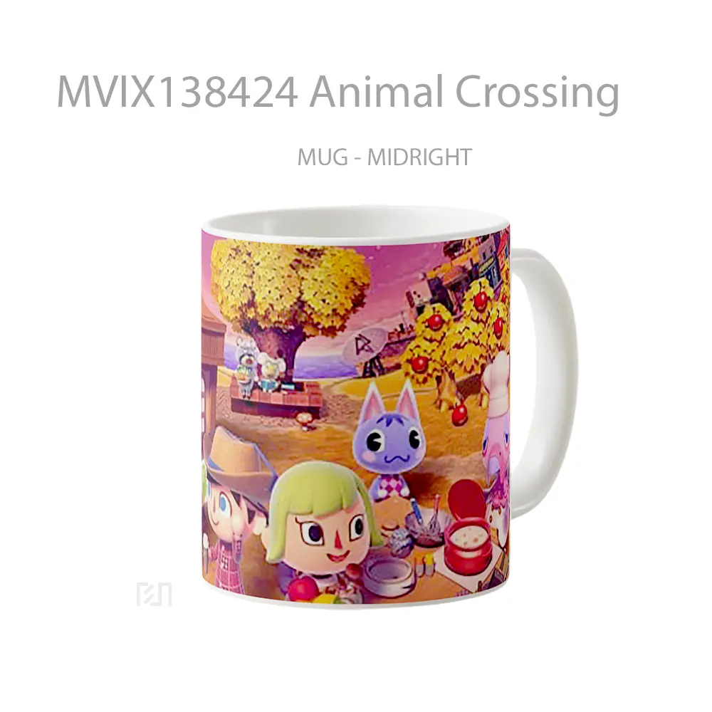 Mug Animal Crossing Gelas Hewan Lucu - All-side / Desain