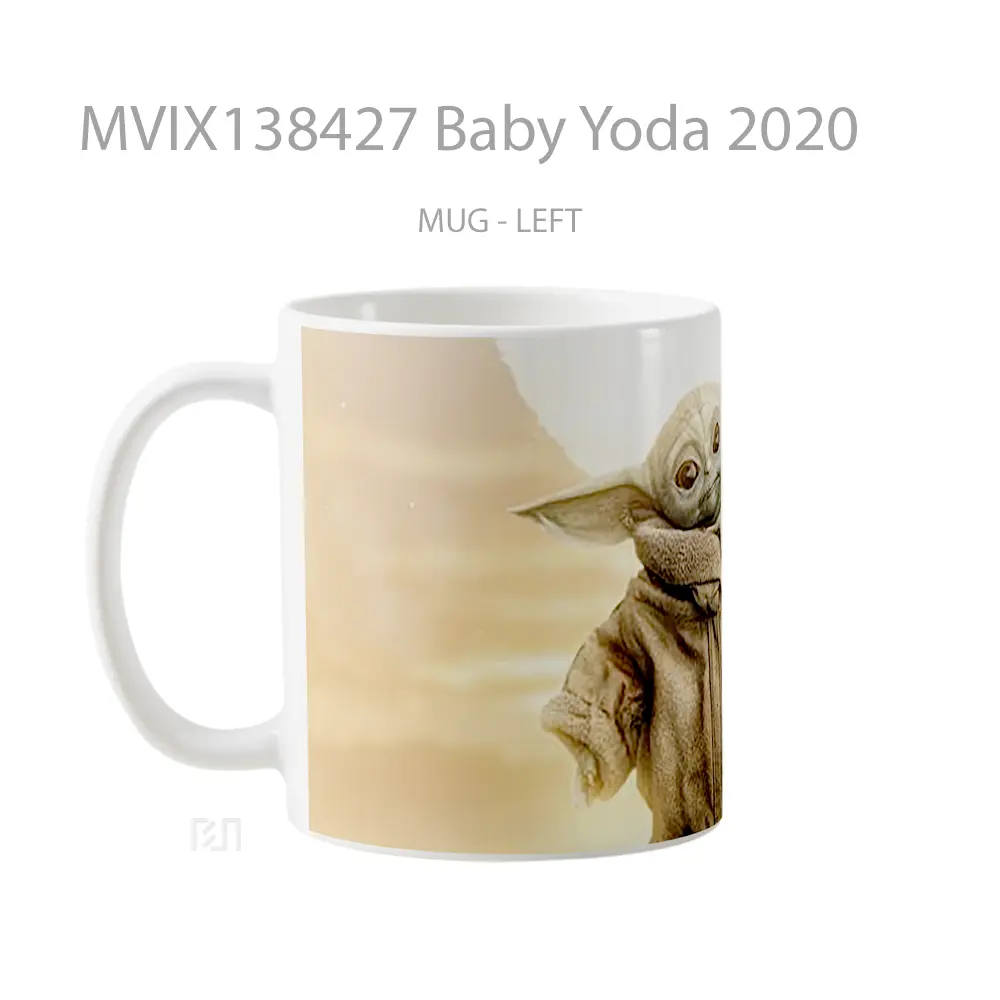 Mug Baby Yoda 2020 Gelas Star Wars - All-side / Desain
