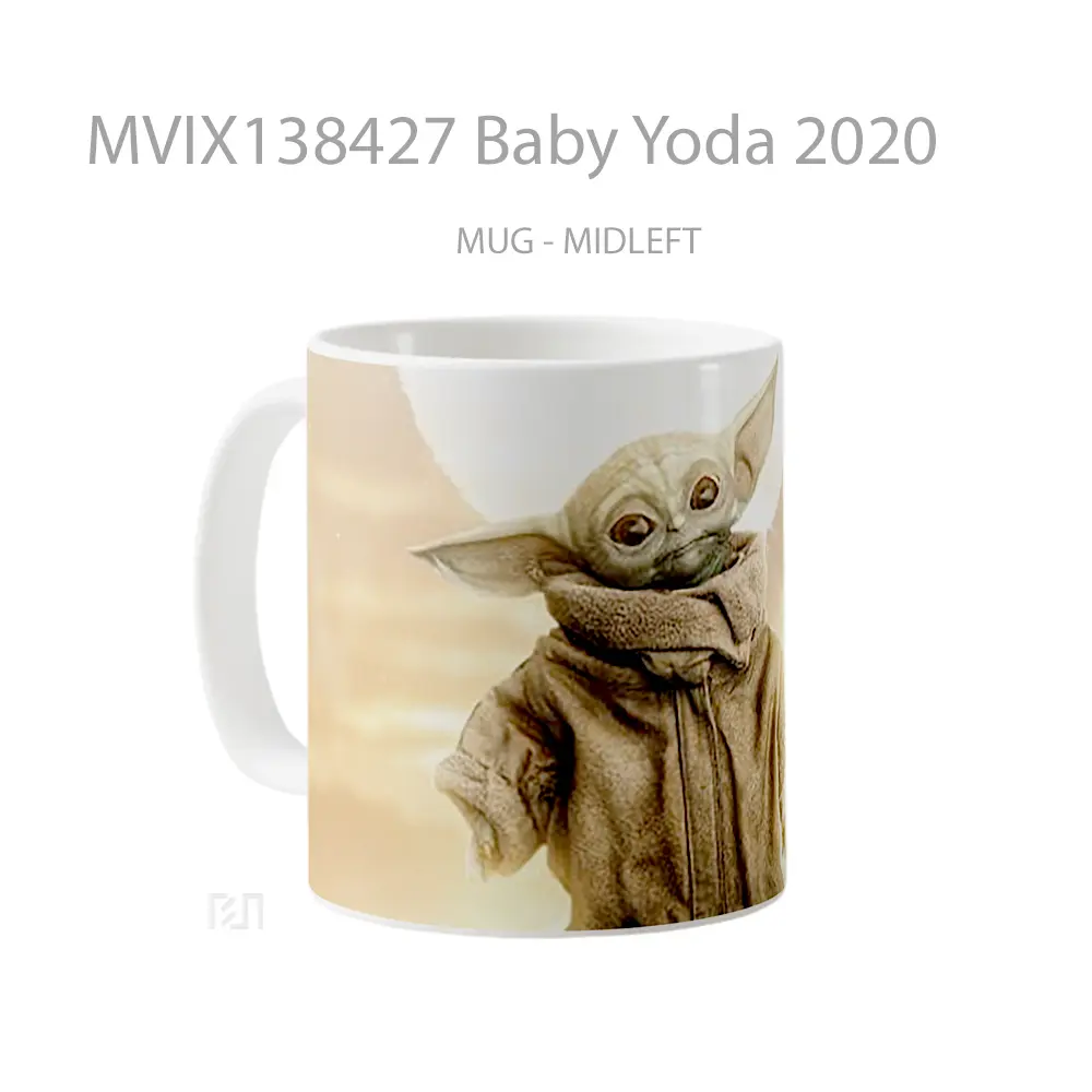 Mug Baby Yoda 2020 Gelas Star Wars - All-side / Desain