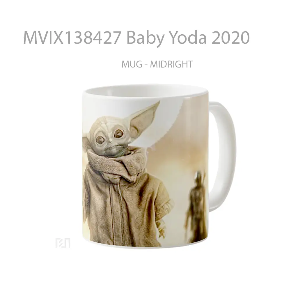 Mug Baby Yoda 2020 Gelas Star Wars - All-side / Desain