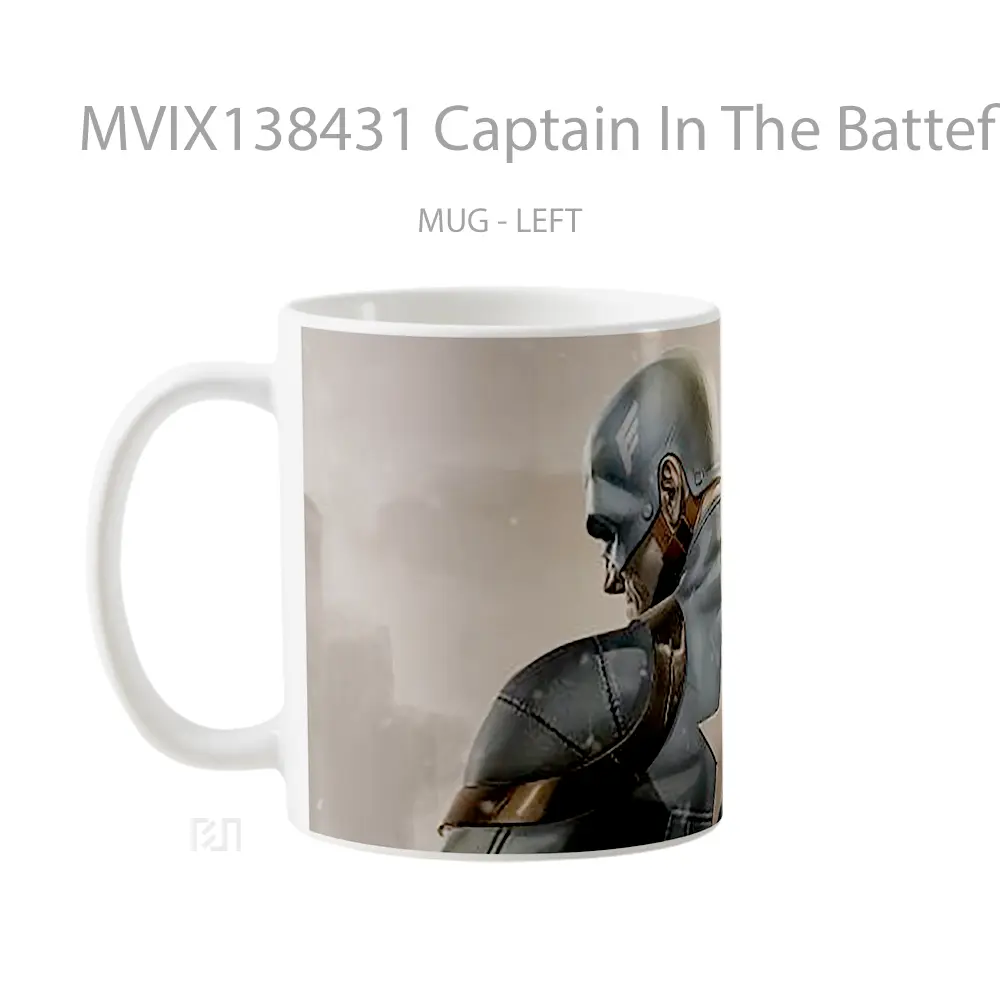 Mug Captain In The Batteflied Gelas Keramik Unik - All-side / Desain