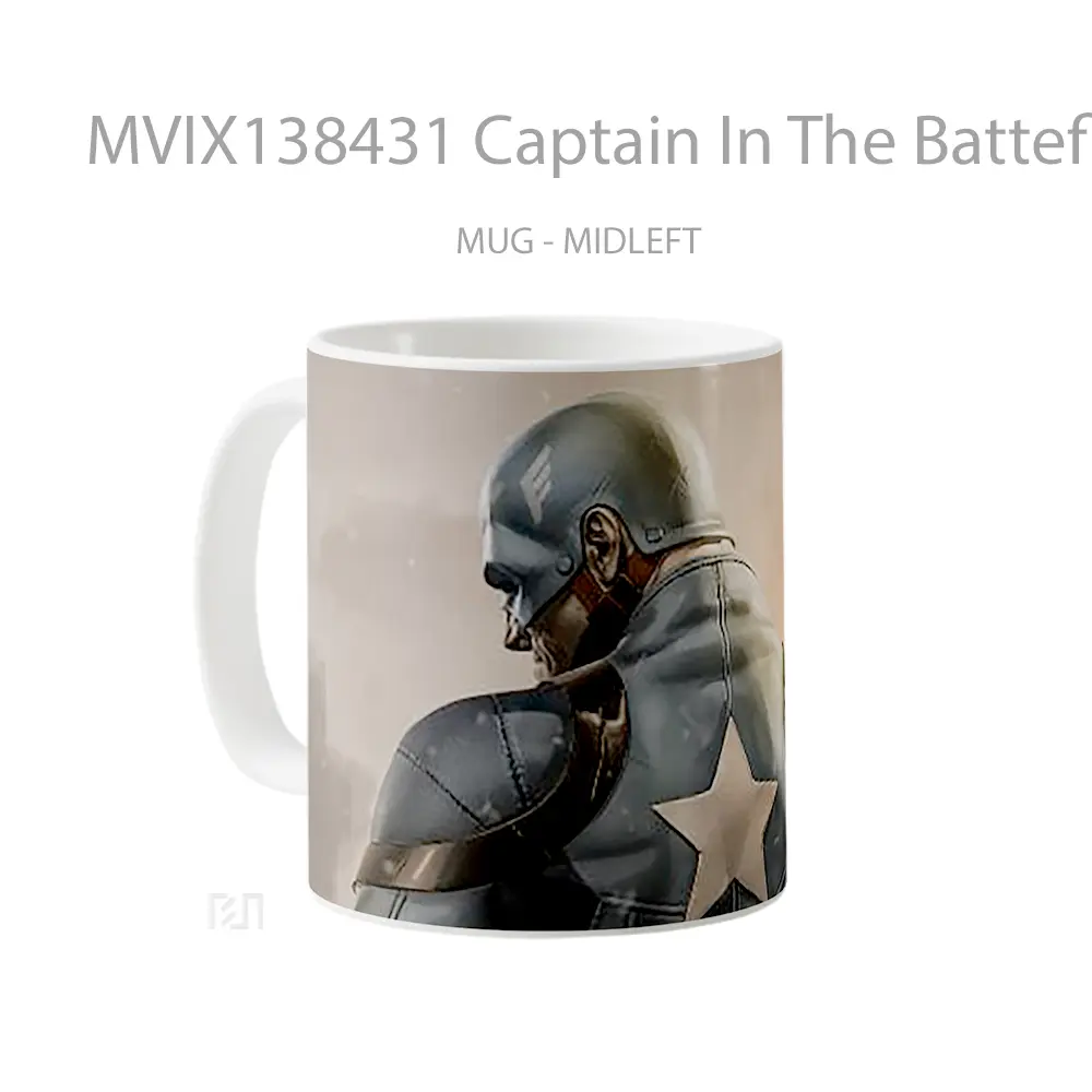 Mug Captain In The Batteflied Gelas Keramik Unik - All-side / Desain
