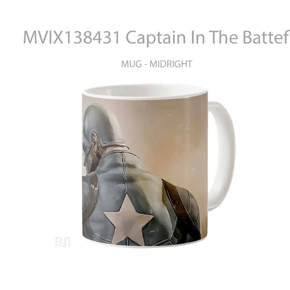 Mug Captain In The Batteflied Gelas Keramik Unik - All-side / Desain