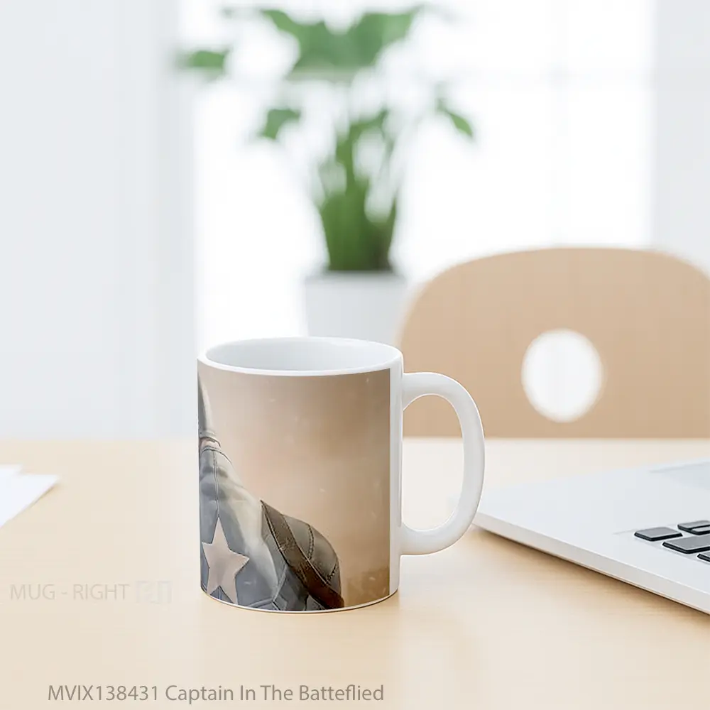 Mug Captain In The Batteflied Gelas Keramik Unik - All-side / Desain