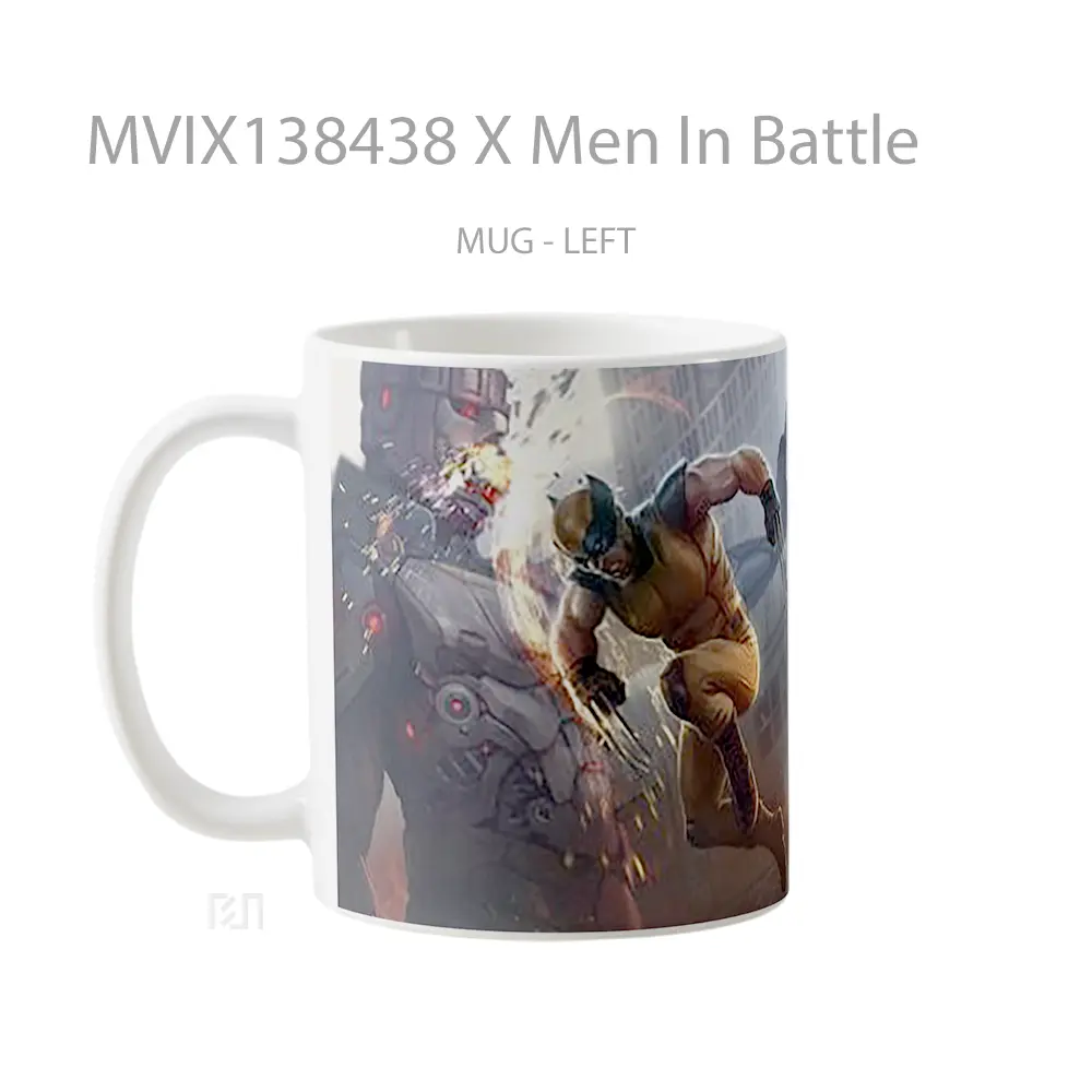 Mug X Men In Battle Gelas Keramik Unik - All-side / Desain