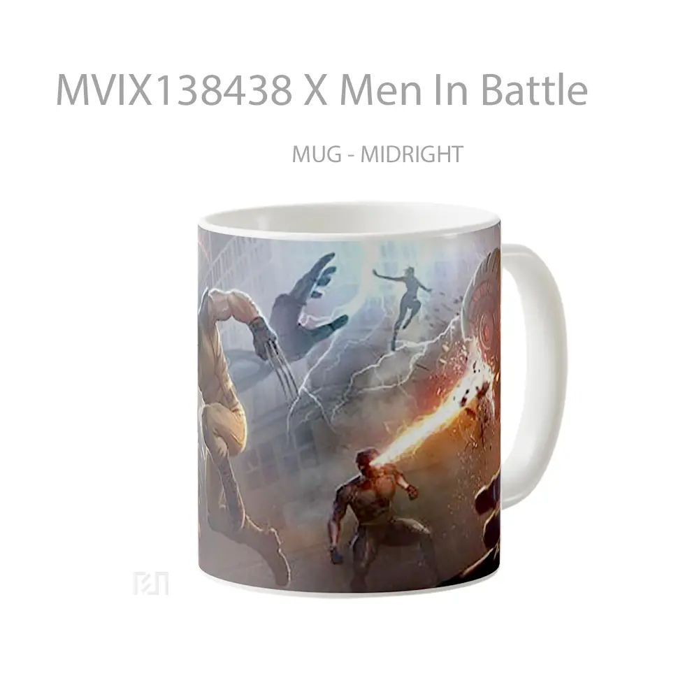 Mug X Men In Battle Gelas Keramik Unik - All-side / Desain