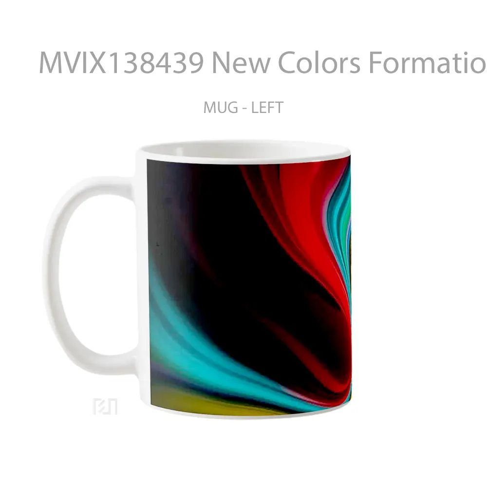 Mug New Colors Formation Gelas Keramik Unik - All-side / Desain