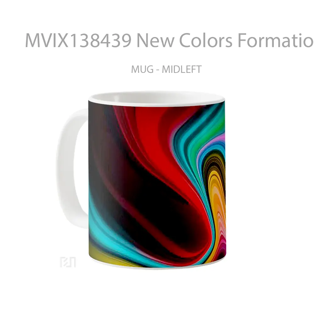 Mug New Colors Formation Gelas Keramik Unik - All-side / Desain