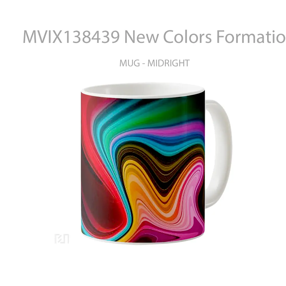 Mug New Colors Formation Gelas Keramik Unik - All-side / Desain