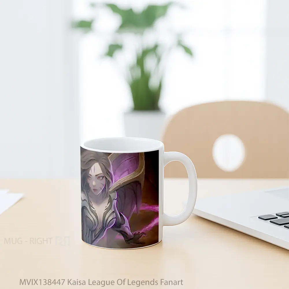 Mug Kaisa League Of Legends Fanart Cangkir Gamer - All-side / Desain