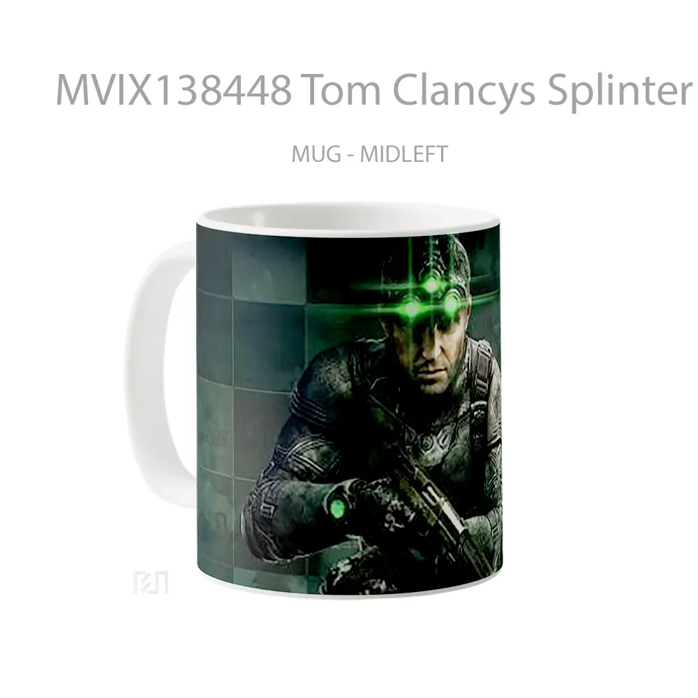 Mug Tom Clancys Splinter Cell Backlist Gelas Keramik Unik - All-side / Desain