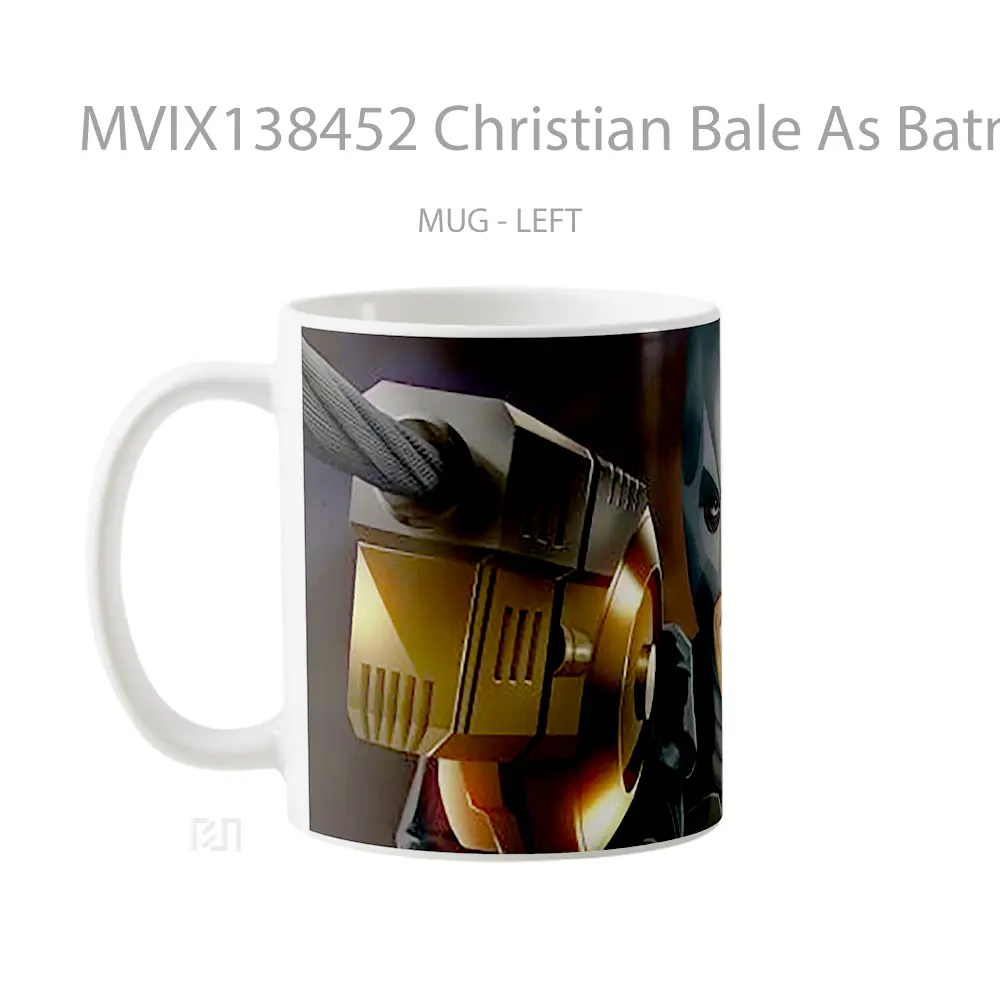 Mug Christian Bale As Batman Fanart Gelas Superhero - All-side / Desain