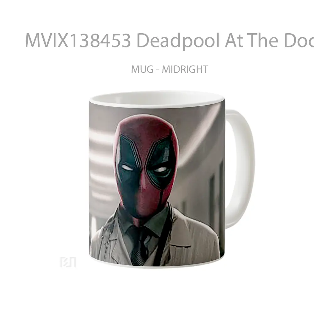 Mug Deadpool At The Doctor S Gelas Superhero - All-side / Desain