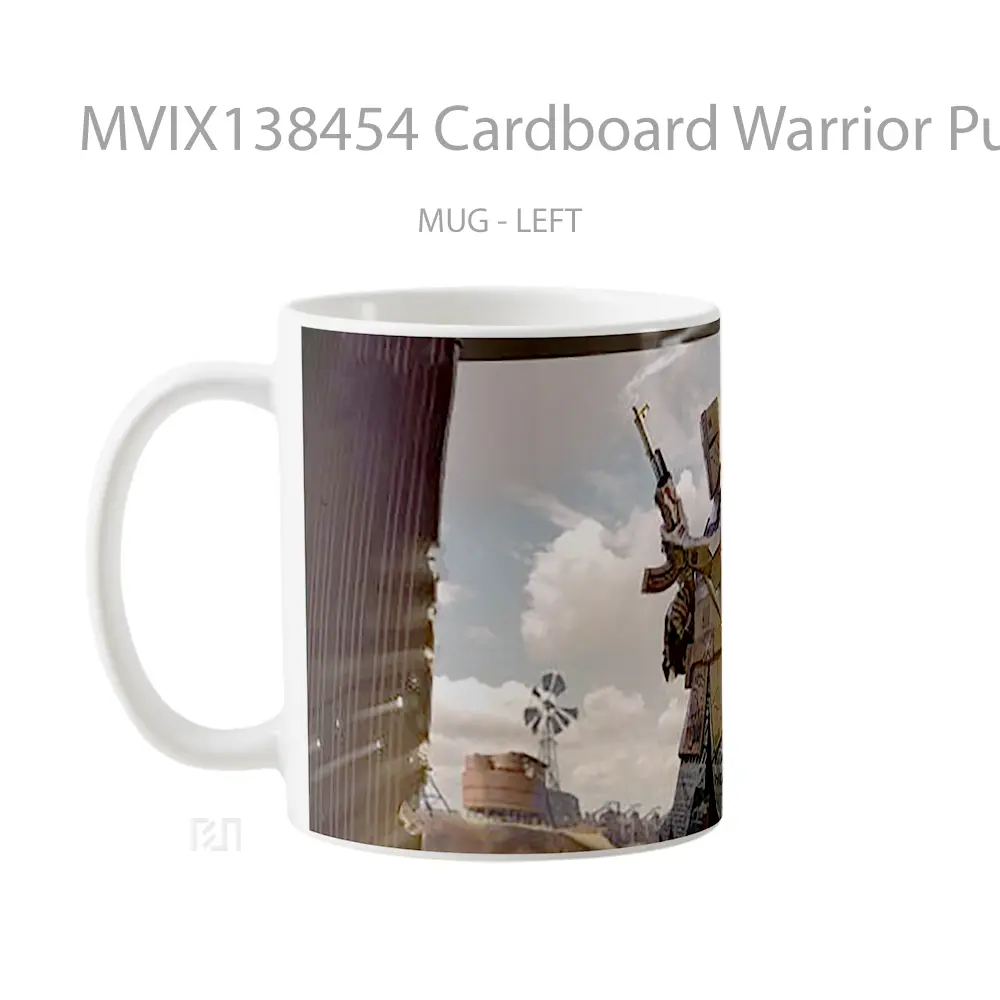 Mug Cardboard Warrior Pubg Cangkir Gamer - All-side / Desain