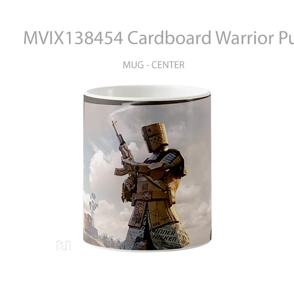 Mug Cardboard Warrior Pubg Cangkir Gamer