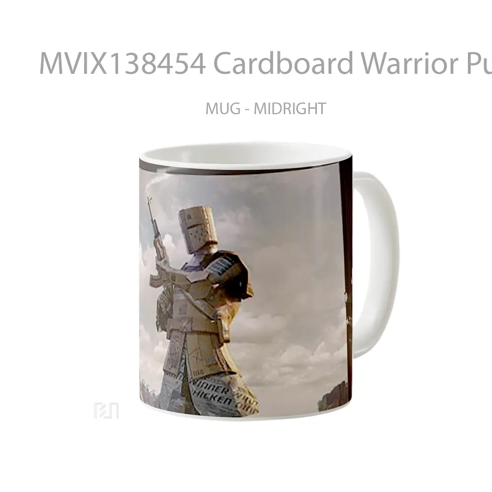Mug Cardboard Warrior Pubg Cangkir Gamer - All-side / Desain